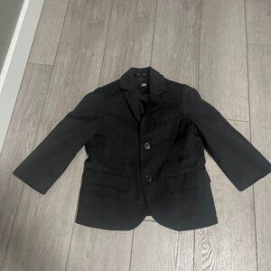 4/$10 H&M Black Pinstripe Boys Blazer Size 2-3 Size 2-3 Years